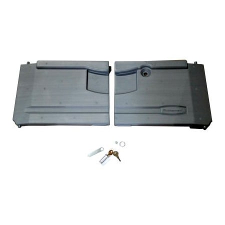 Specialmade Goods And Services Rubbermaid Door Kit w/Lock & Key Assembly FG4094L1LGRAY